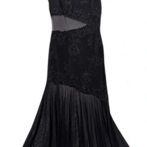 Tadashi Shoji Black Lace Maxi Dress